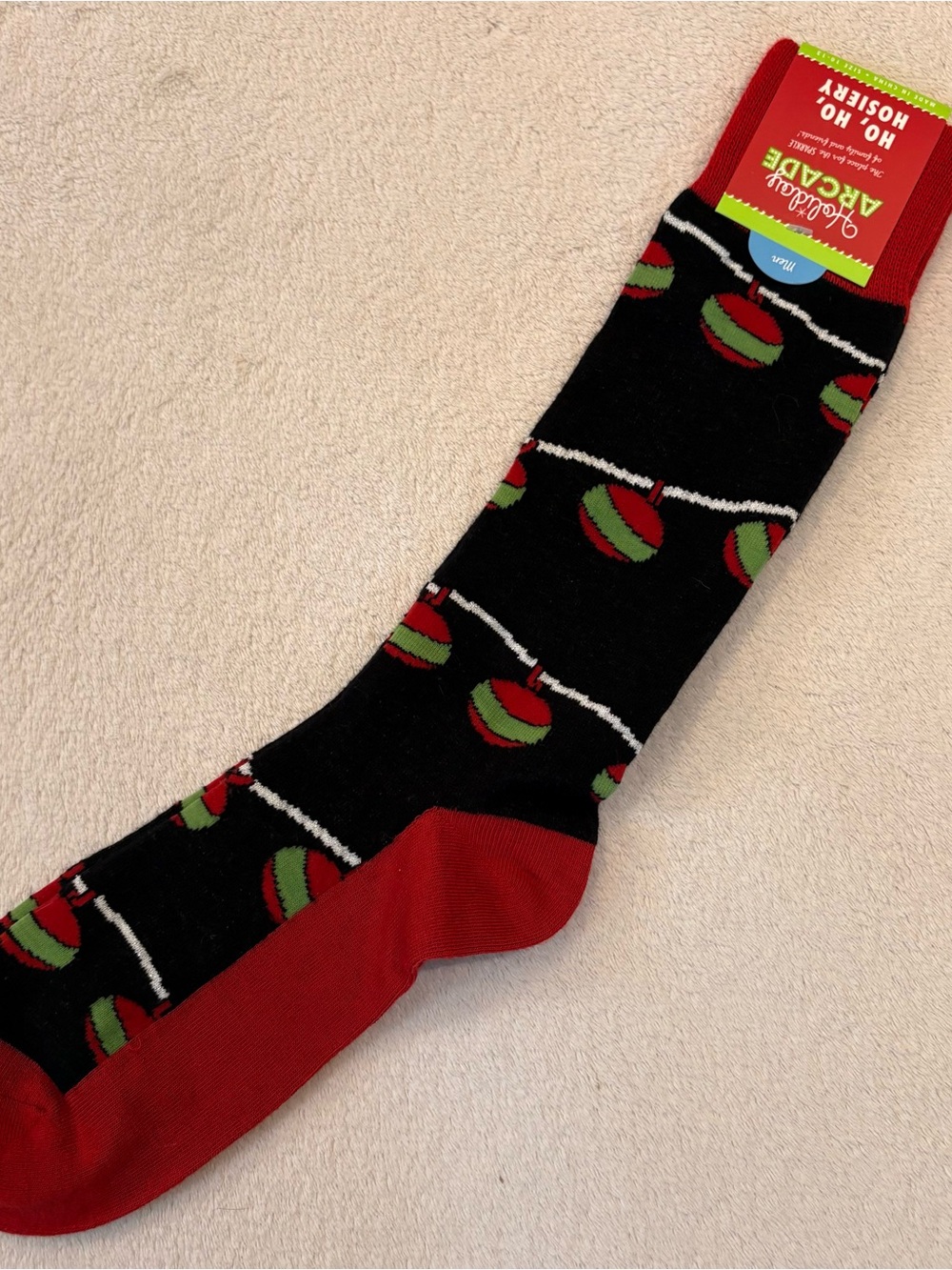 Christmas Holiday Ornament Men’s Dress Socks NWT